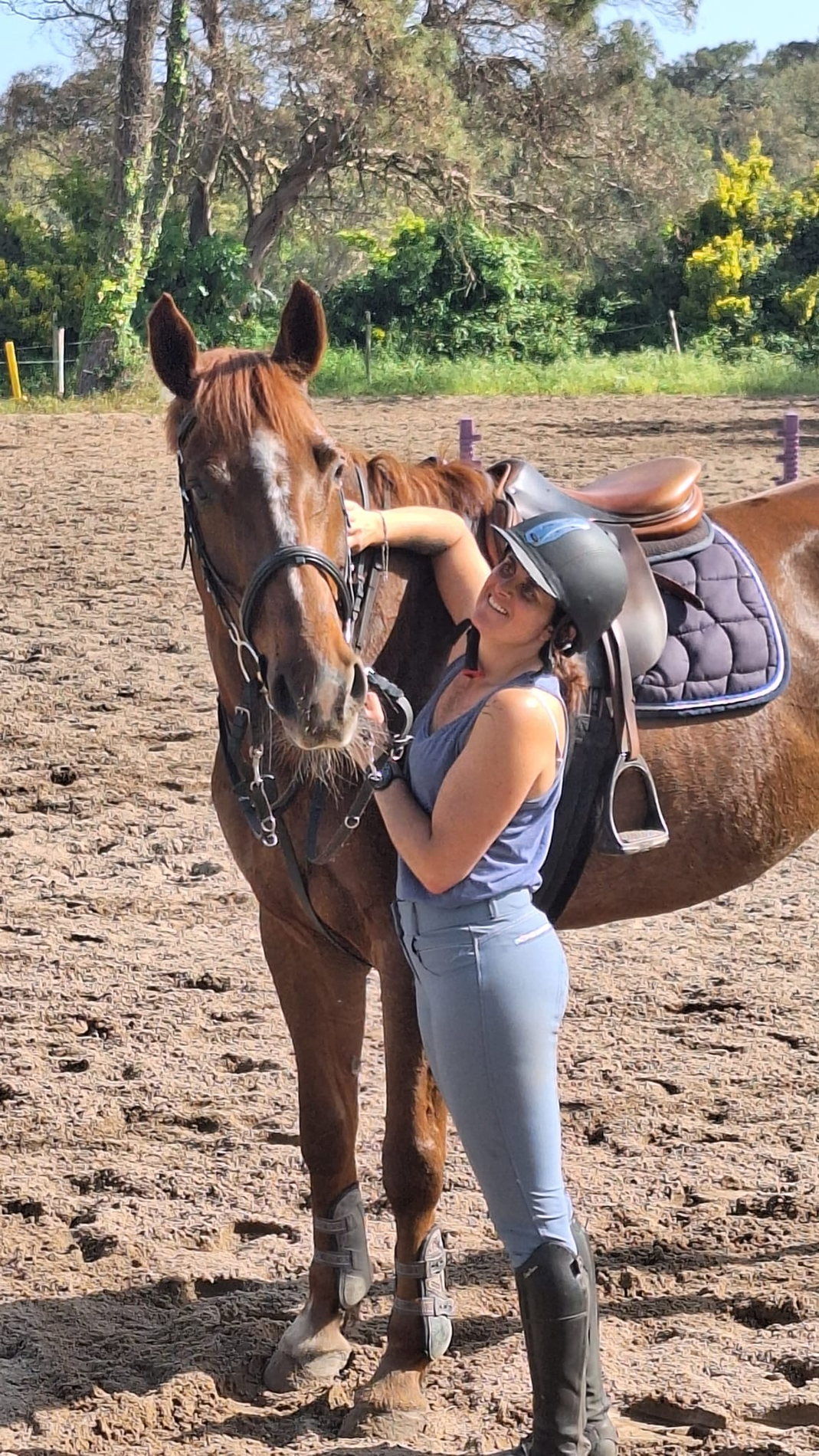 Léa avec son cheval